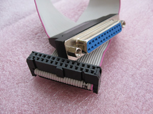 26 Pin to Female DB 25 Ribbon Cable - Click Image to Close