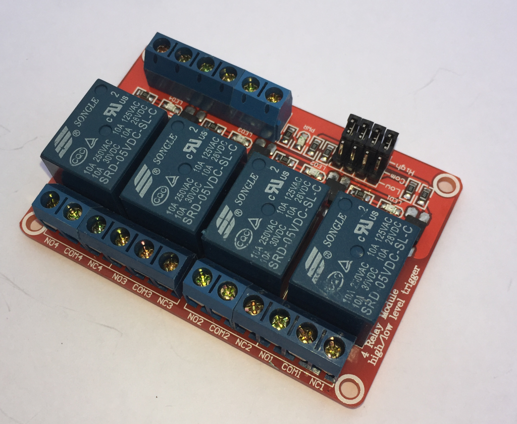 Quad Channel 5V Relay module - Click Image to Close